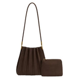 Carrie Chocolate Vegan Suede Shoulder Bag
