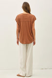 Clay Flowy Tee
