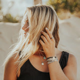 "Inspire Flower Accent Hair Tie Bracelets