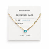 The Month Code Birthstone Necklace Collection