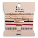 Peace Hair Tie + Bracelet