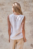 Minimal Muse Linen Sleeveless Top
