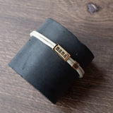 Sentiment Cord Bracelet-Mama, Ivory