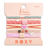 "Roxy Pink Tropics" Hair Tie + Bracelet