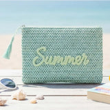 SUMMER Straw Pouch Bag