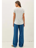 Retro Blue Striped Tee