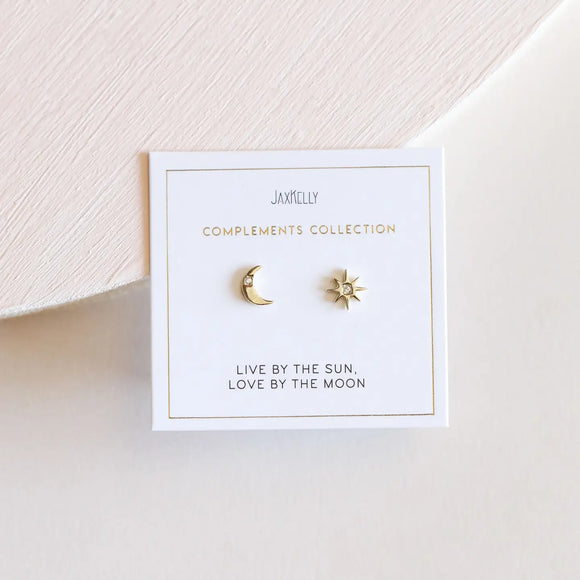 Jax Kelly Sun & Moon Earrings