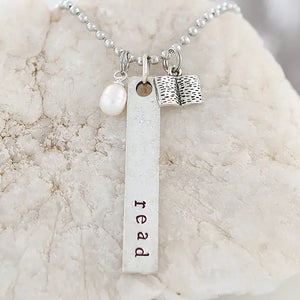 Read Charm Necklace