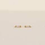 Jax Kelly Double Champagne Hoop Gold Earrings