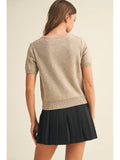 Sally Short Sleeve Crew Neck Sweater