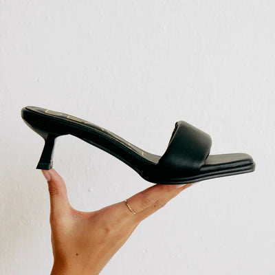 Black Blondie Heeled Sandal