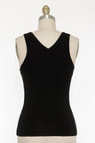 Cotton Span Double Layer Sleeveless Top