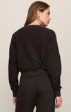Z Supply Clubshouse Textured Sweatshirt in Dark Roast