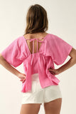 Bubble Gum Smocked Top