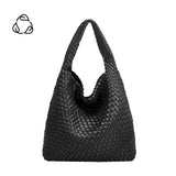Johanna Black Recycled Vegan Shoulder Bag