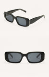 Z Supply Off Duty Black Polarized Sunglasses