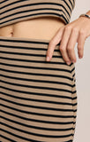 Z Supply Ainslie Stripe Midi Skirt Putty