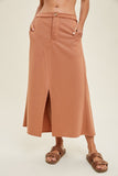 French Terry Midi Skirt