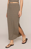 Z Supply Ainslie Stripe Midi Skirt Putty