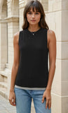 Layered Look Sweater Tank