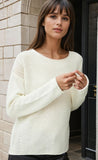 Boxy Waffle Knit Sweater