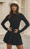 Pleated Sweater Dress