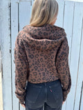 Leopard Print Zip Up