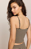 Z Supply Caffari Stripe Tube Top in Putty