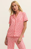 Z Supply Rosie Gingham PJ Top