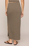 Z Supply Ainslie Stripe Midi Skirt Putty