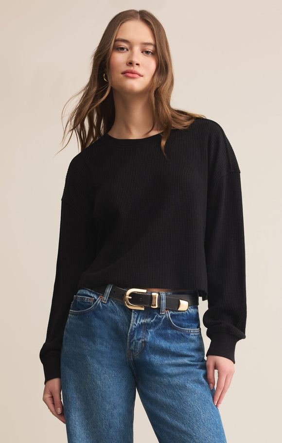 Z Supply Angel Mini Thermal Top Black