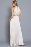 Sleeveless Cut Out Waisted Maxi Dress Champagne