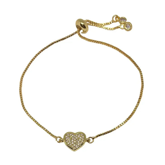 Minka Gold Heart Bracelet