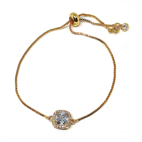 Presley Gold Crystal Bracelet